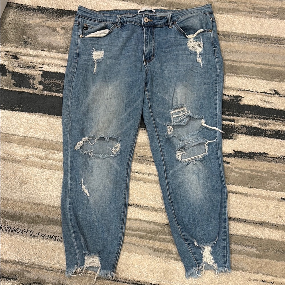 Kancan Distressed Blue Jeans